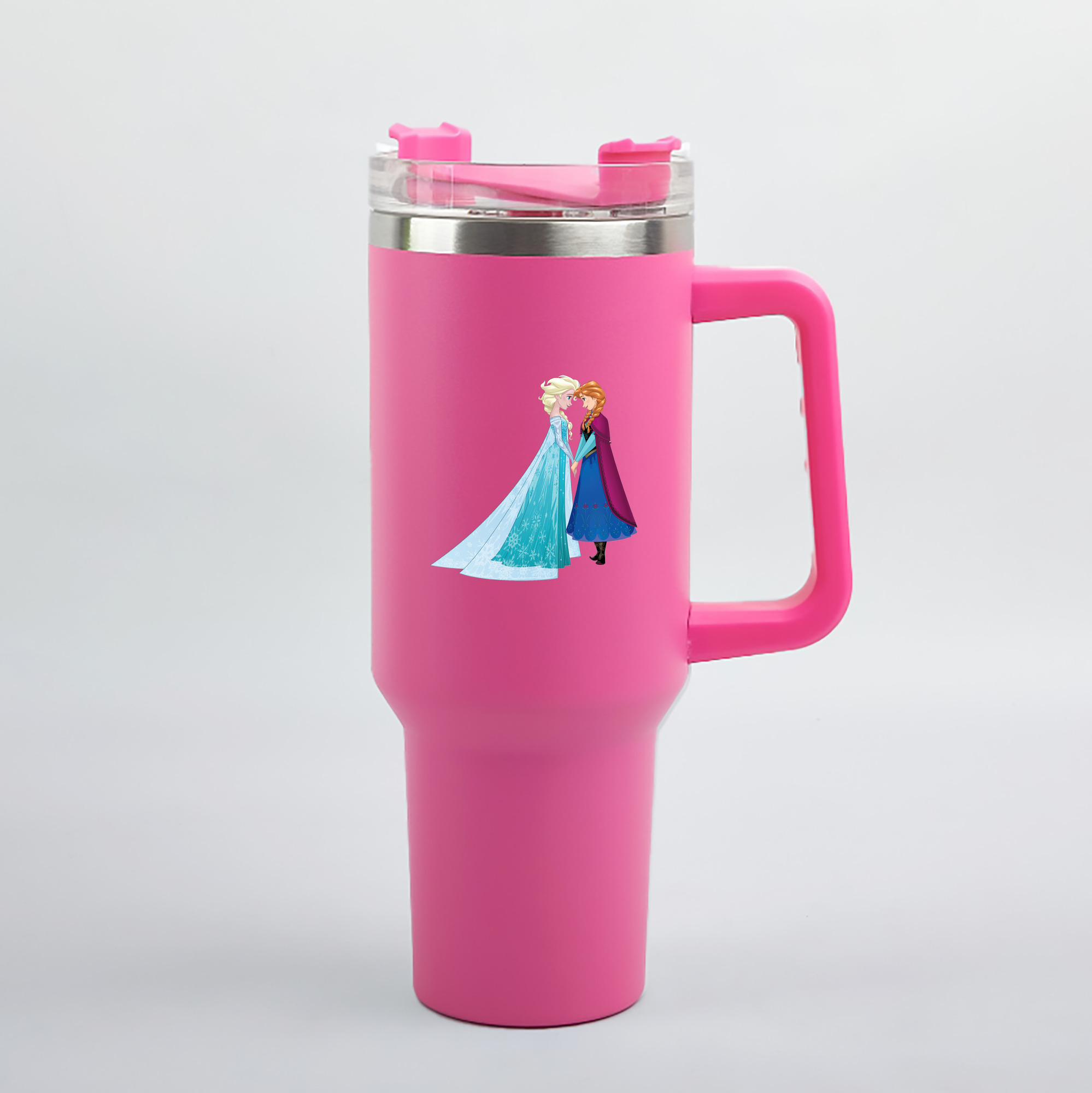 （画像用） アナと雪の女王 アンナ エルサ Frozen Anna Elsa 1200mL車用タンブラー（カラープリント）